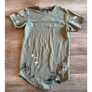 Civil Regime “Through Hell & Back” Distressed Graphic Tee – Olive – Men’s M